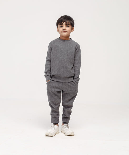 Boys' Basic Waffle Knit Set